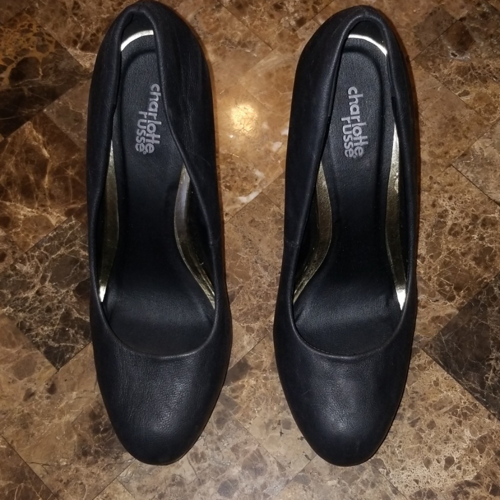 Charlotte Russe Black Platform Heels